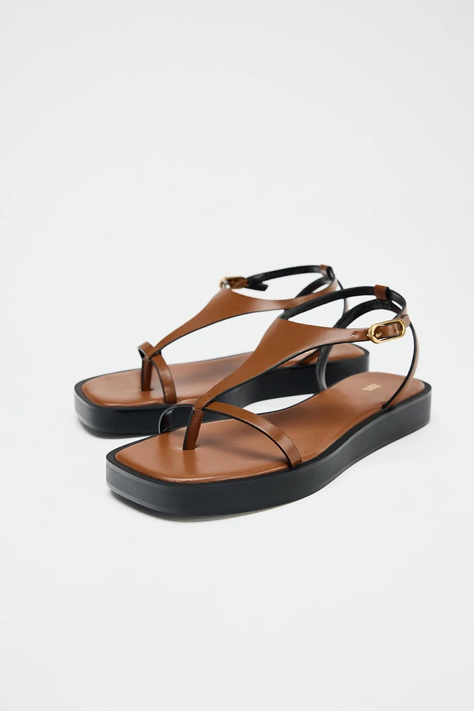 SANDALES PLATEFORME À BRIDES