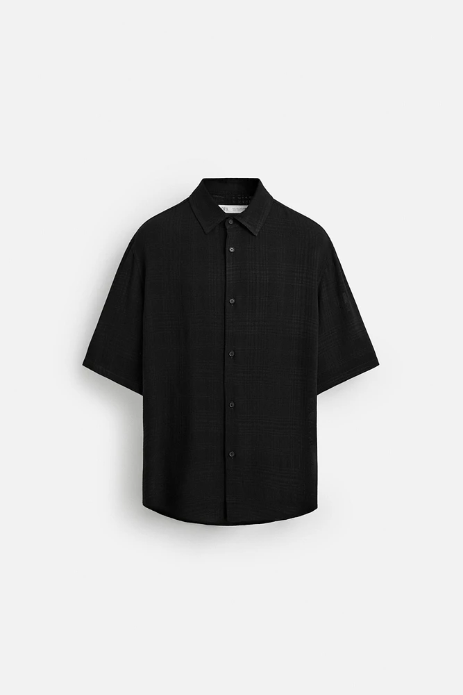 CHECKERED JACQUARD SHIRT