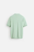 POLO EN MAILLE TEXTURÉE