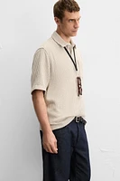 TEXTURED POLO SHIRT