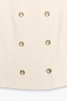 LINEN DOUBLE BREASTED VEST
