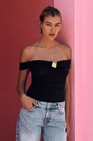 POLYAMIDE BANDEAU BODYSUIT