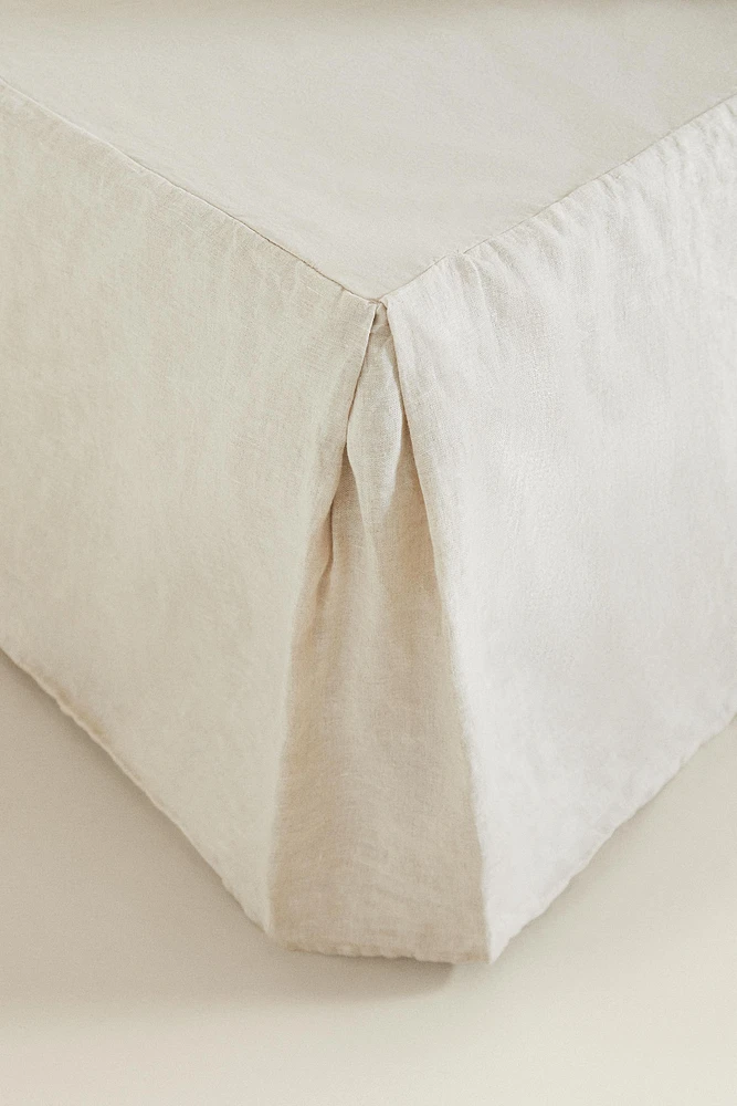 FADED LINEN BEDSKIRT