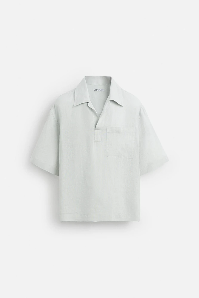 100% LINEN POLO SHIRT