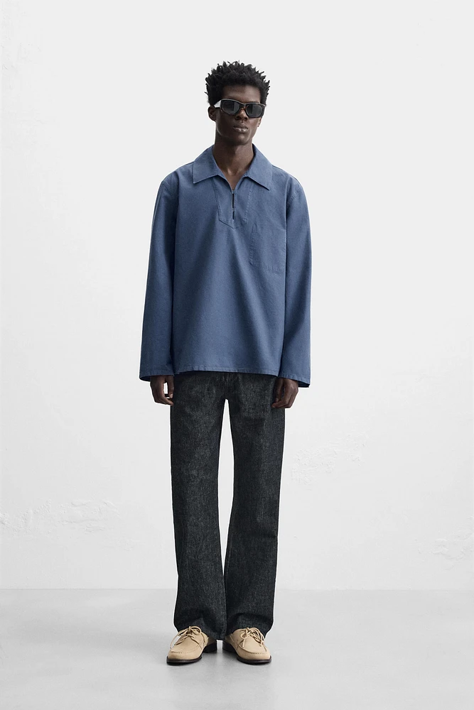 SURCHEMISE SMOCK DÉLAVÉE
