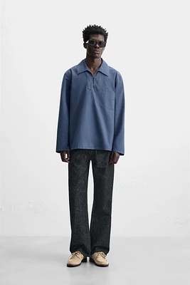 SURCHEMISE SMOCK DÉLAVÉE