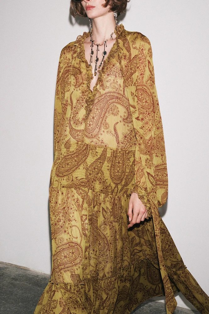 ZW COLLECTION LONG PRINT DRESS