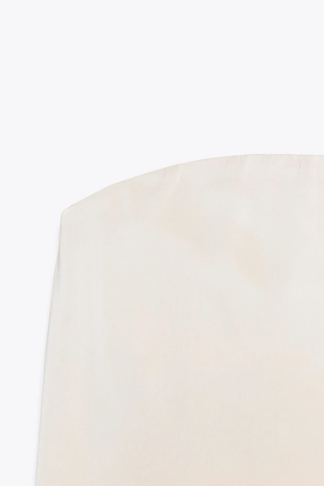 TOP SATINÉ BUSTIER