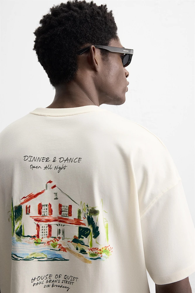 T-SHIRT HEAVY WEIGHT IMPRIMÉ EN MATIÈRES VARIÉES
