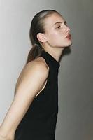 HALTER BUTTON VEST