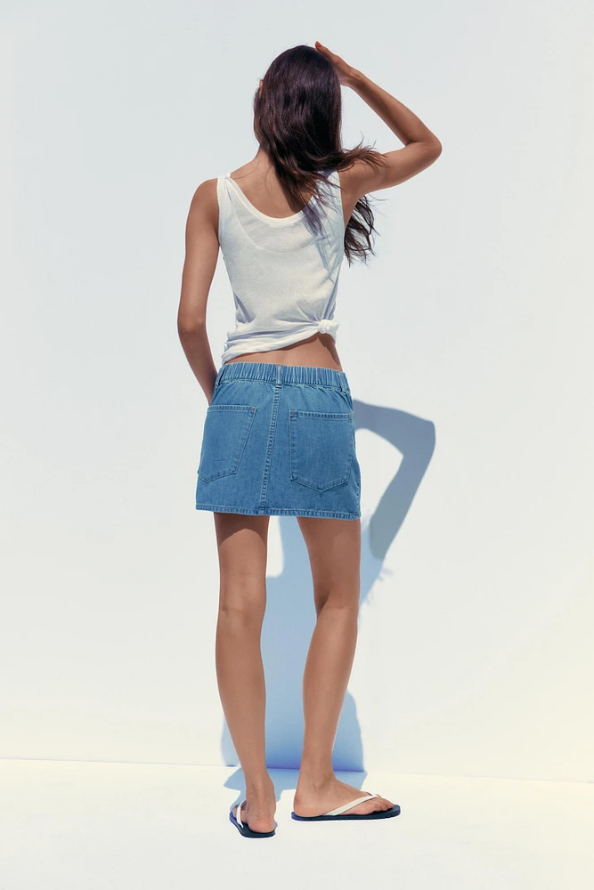 TRF DENIM MINI SKIRT
