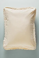 CHILDREN'S THROW PILLOW COVER WITH SCALLOPED EDGE