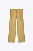 FAUX SUEDE PANTS