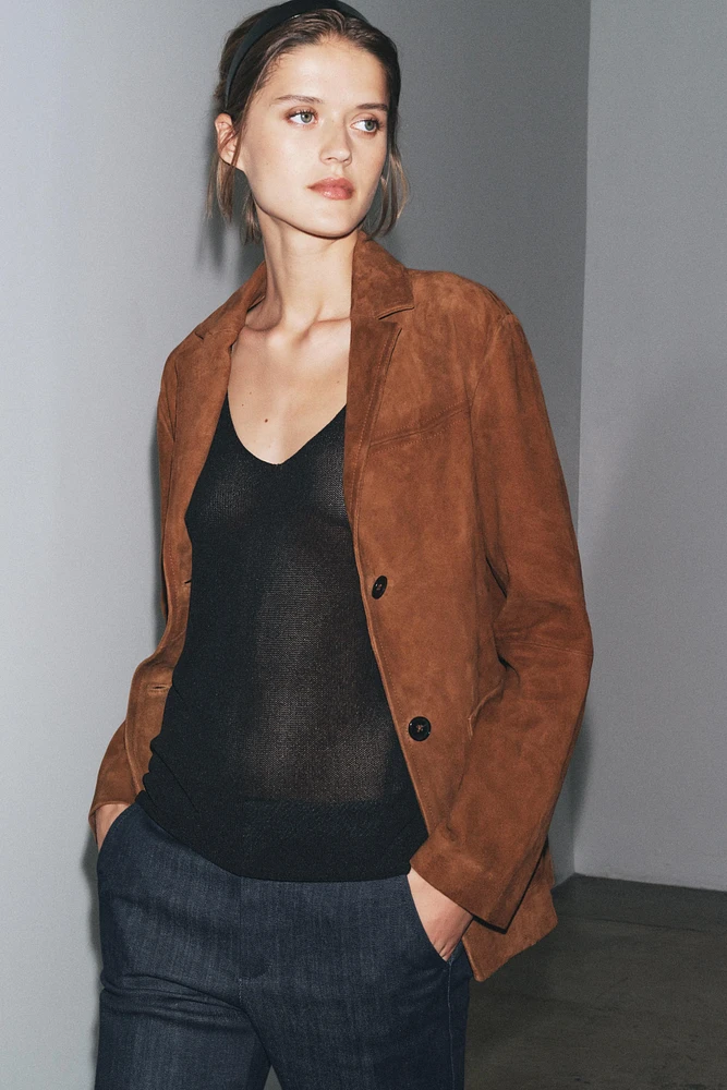 BLAZER OVERSIZE DAIM 100 % ZW COLLECTION LIMITED EDITION