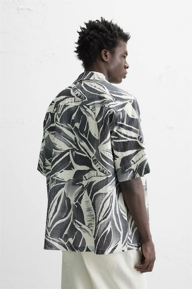 CHEMISE EN SEERSUCKER IMPRIMÉ
