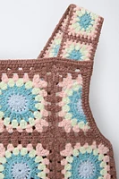 CROCHET KNIT OVERALLS