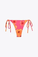 PRINTED TIE BIKINI BOTTOMS