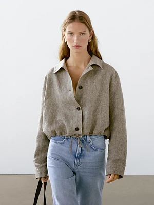 Veste bomber 100 % lin