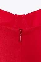 LINEN MIDI CORSET DRESS