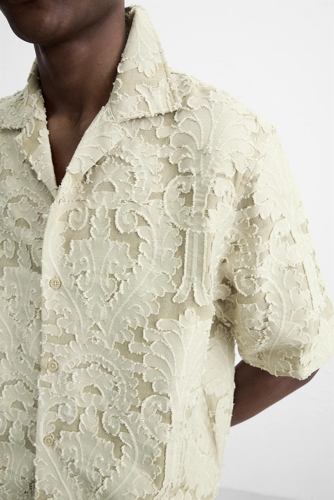 CHEMISE JACQUARD GÉOMÉTRIQUE