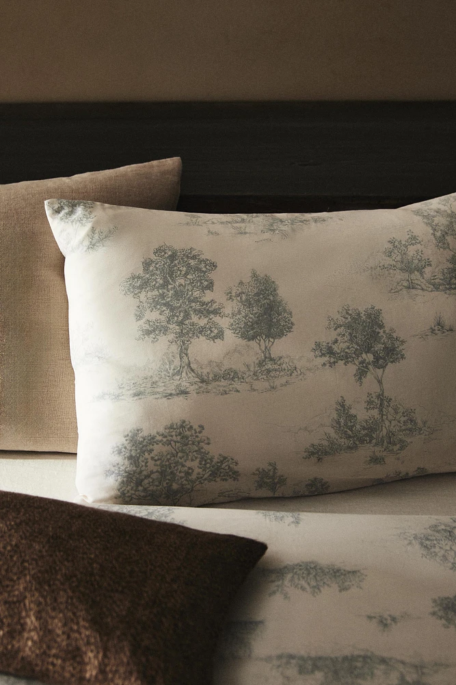 TAIE D’OREILLER SATIN TOILE JOUY