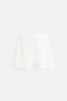 BOUCLÉ TEXTURED SHORTS