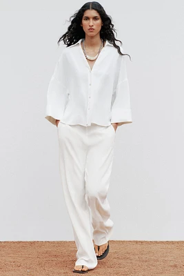 WIDE SLEEVE POPLIN SHIRT