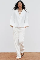 WIDE SLEEVE POPLIN SHIRT