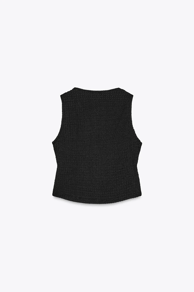 STRUCTURED VEST TOP