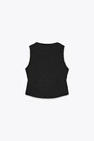 STRUCTURED VEST TOP