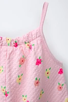 COMBI-SHORT STRUCTURÉ IMPRIMÉ