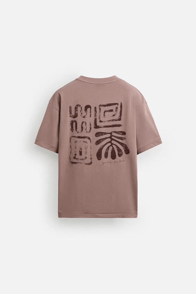 T-SHIRT BRODERIE EN MATIÈRES VARIÉES