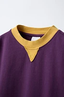 T-SHIRT EN MATIÈRES VARIÉES