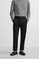 TEXTURED STRETCH PANTS