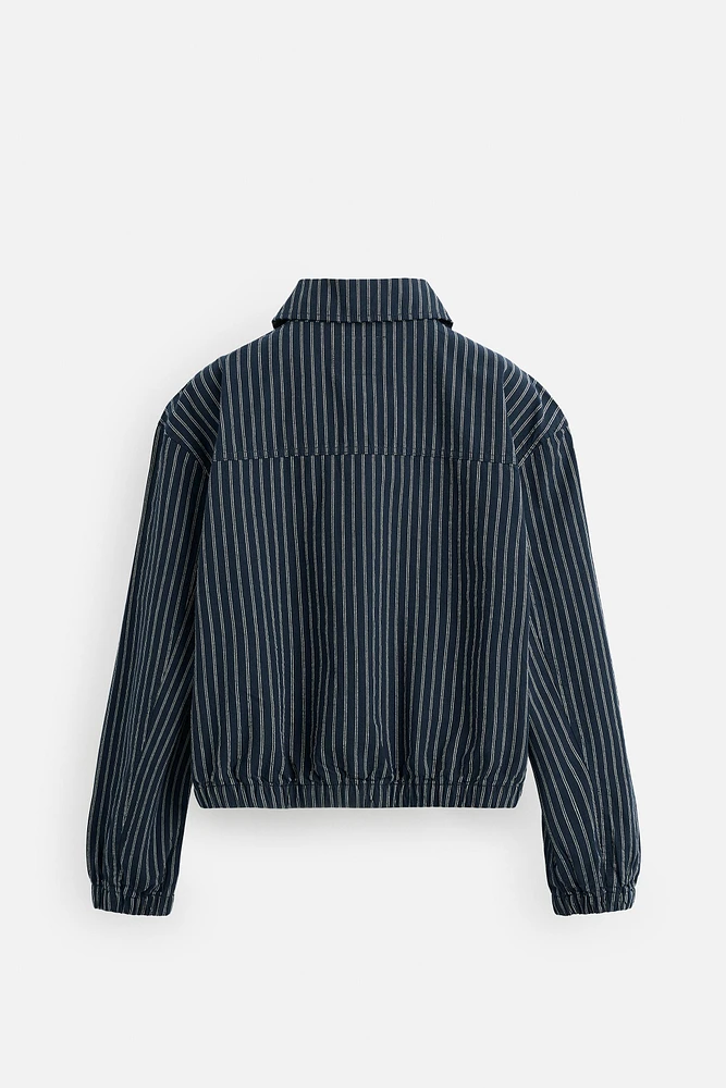STRIPED STRUCTURED JACKET