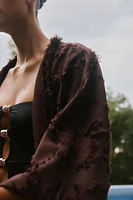 VESTE KIMONO TISSU STRUCTURÉ