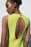 OPEN BACK KNIT DRESS