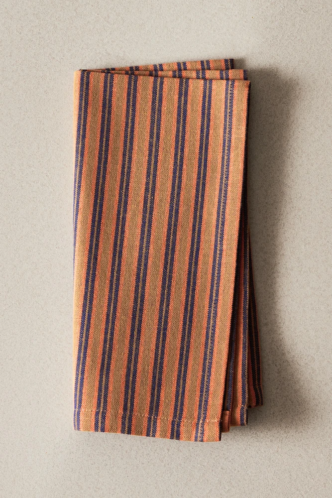 STRIPED DYED THREAD NAPKINS (SET OF 2)