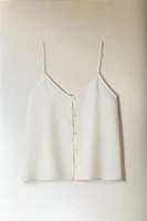 LINEN TOP WITH BUTTONS