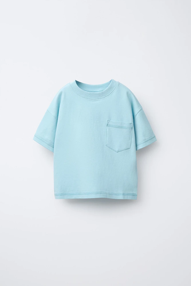 TOPSTITCH POCKET T-SHIRT