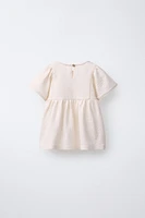 TEXTURED WEAVE EMBROIDERED SHIRT