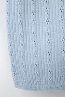 COMBI-SHORT EN MAILLE AJOURÉ