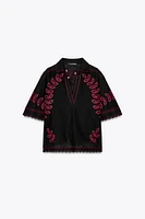 ZW COLLECTION EMBROIDERED SHIRT
