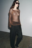 PULL EN MAILLE OUVERTE