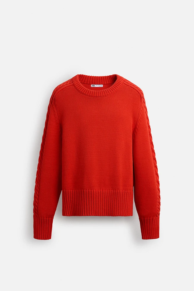 CABLE-KNIT SWEATER LIMITED EDITION