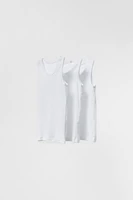 2-6 YEARS/ THREE-PACK OF BASIC TANK TOPS