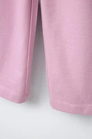 WIDE LEG HEAVY WEIGHT PLAIN PANTS