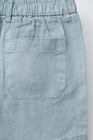 100% LINEN SHORTS
