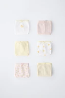 6- ANS/ LOT DE SIX CULOTTES PETITS CANARDS