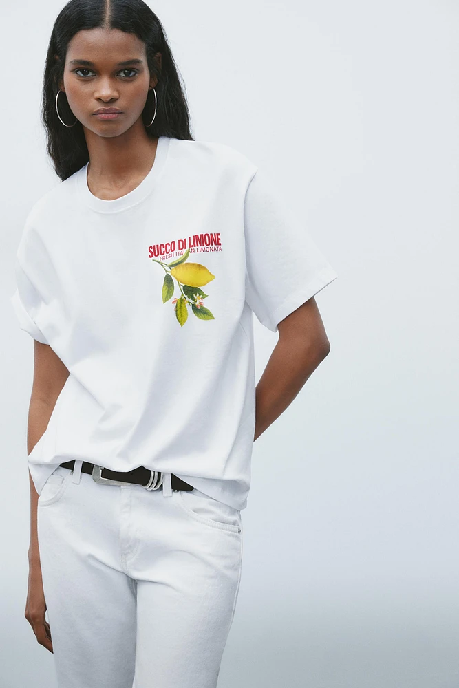 PANCRACE BESSA LEMON PRINTED T-SHIRT